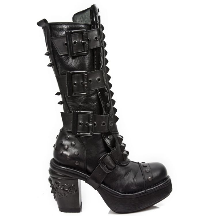  M.8342-C8 ITALI NEGRO, NOMADA NEGRO, CHAROL NEGRO, SKULL OXI New Rock M.8342-C8  2