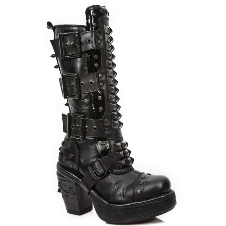  M.8342-C8 ITALI NEGRO, NOMADA NEGRO, CHAROL NEGRO, SKULL OXI New Rock M.8342-C8  3