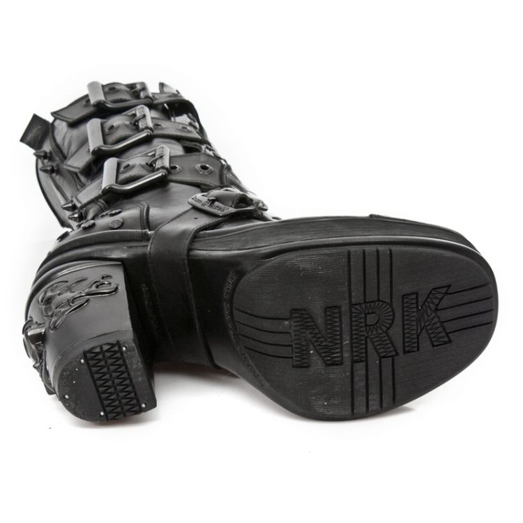  M.8342-C8 ITALI NEGRO, NOMADA NEGRO, CHAROL NEGRO, SKULL OXI New Rock M.8342-C8  7