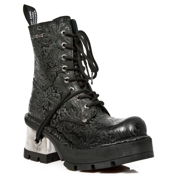  M.8355-S2 VINTAGE FLOWER NEGRO, PLANING NEGRO M8 ACERO New Rock M.8355-S2  3