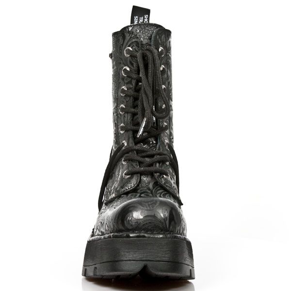  M.8355-S2 VINTAGE FLOWER NEGRO, PLANING NEGRO M8 ACERO New Rock M.8355-S2  4