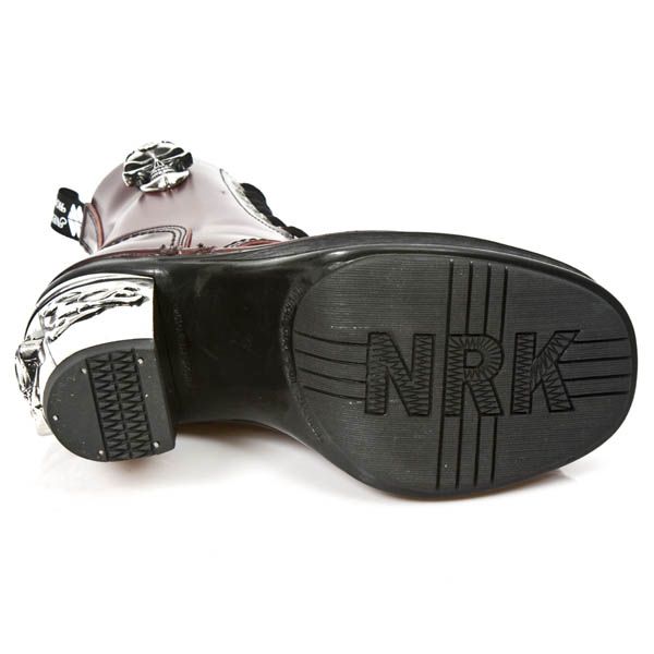  M.8358 ANTIK VINO, PLATAFORMA NEGRO NRK TACON SKULL ACERO New Rock M.8358-S2  7