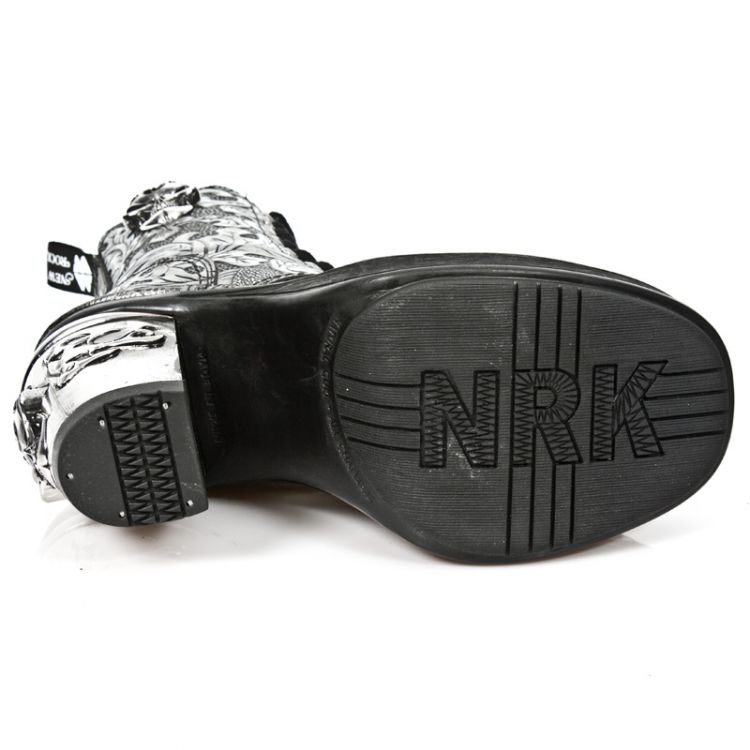  M.8358-S4 OAKNUTS GRAFITO-PLATA, PLATAF.NEGRO TACON SKULL AC New Rock M.8358-S4  7