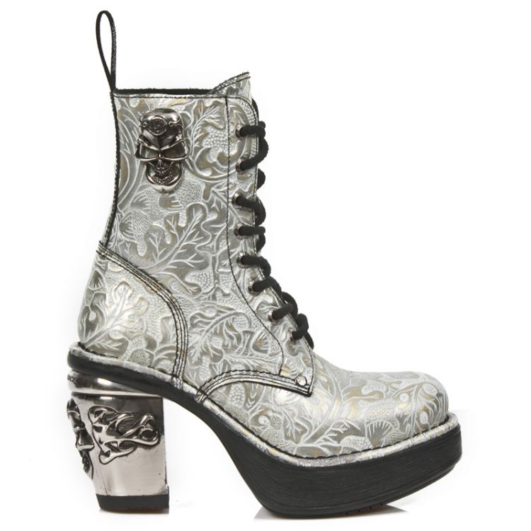  M.8358-S5 OAKNUTS BLANCO-ORO, PLATAF NEGRO TACON SKULL ACERO New Rock M.8358-S5  2