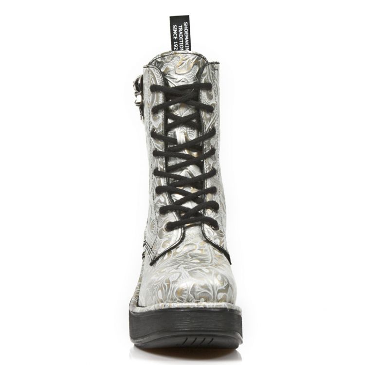  M.8358-S5 OAKNUTS BLANCO-ORO, PLATAF NEGRO TACON SKULL ACERO New Rock M.8358-S5  4