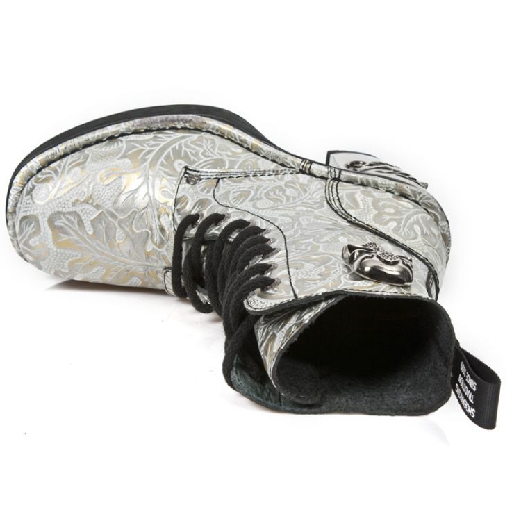  M.8358-S5 OAKNUTS BLANCO-ORO, PLATAF NEGRO TACON SKULL ACERO New Rock M.8358-S5  8