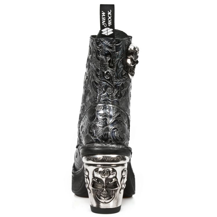 M.8358-S6 OAKNUTS ACERO, PLATAF NEGRO TACON SKULL ACERO New Rock M.8358-S6  6