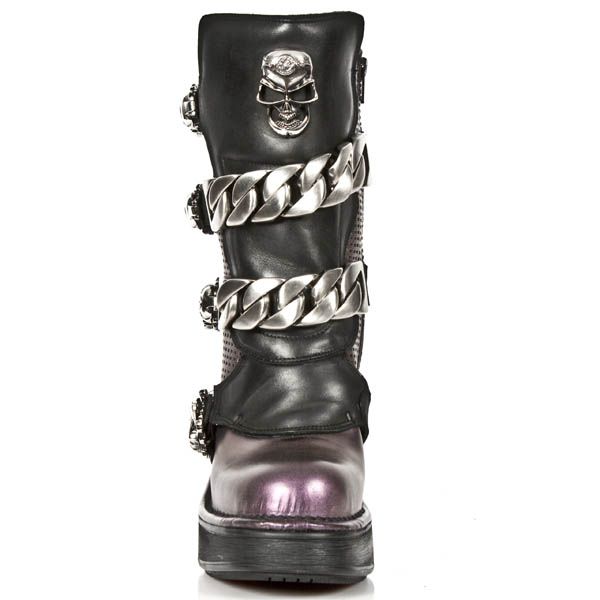  M.8360-C2 ANTIK LILA ITALI NEGRO PERFORADO CUADR PL NEGRO NR New Rock M.8360-C2  4