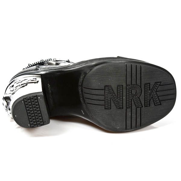  M.8361 ITALI NEGRO VINTAGE FLOWER NEGRO PLATF. NRK SKULL New Rock M.8361-S1  8