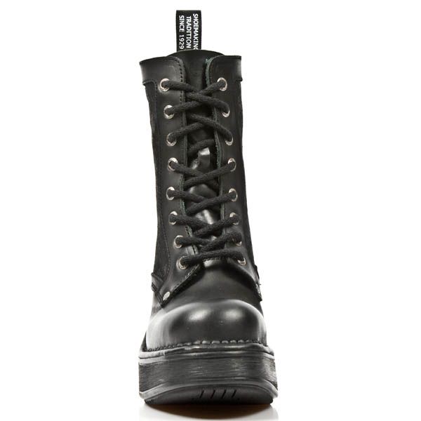  M.8363-C6 ITALI NEGRO NAPA NEGRO ENCAJE 54 PL NRK SKULL ACER New Rock M.8363-C6  4