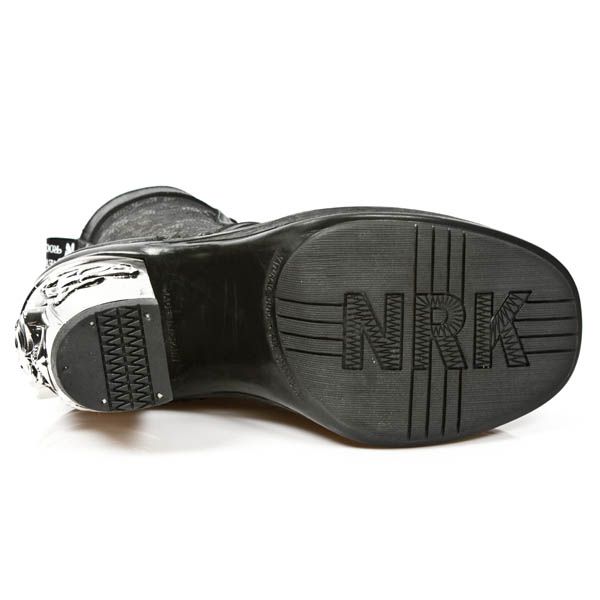  M.8363-C6 ITALI NEGRO NAPA NEGRO ENCAJE 54 PL NRK SKULL ACER New Rock M.8363-C6  7