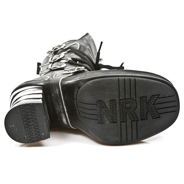  M.8373-C3 VINTAGE RASPADO NEGRO PL NEGRO NRK TACON BANDAS AC New Rock M.8373-C3  7