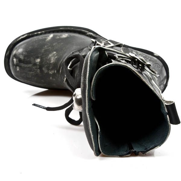  M.8373-C3 VINTAGE RASPADO NEGRO PL NEGRO NRK TACON BANDAS AC New Rock M.8373-C3  8