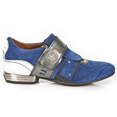  M.8401-C10 VELOUR AZAFATA ANTIK ACERO NAPA BL TPU NEGRO SNOB New Rock M.8401-C10  1