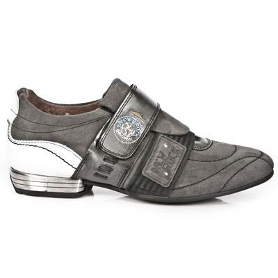  M.8401-C9 VELOUR GRIS ANTIK ACERO NAPA BLANCA CAR NEG TPU NE New Rock M.8401-C9  1