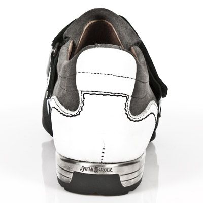  M.8401-C9 VELOUR GRIS ANTIK ACERO NAPA BLANCA CAR NEG TPU NE New Rock M.8401-C9  6
