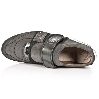  M.8401-C9 VELOUR GRIS ANTIK ACERO NAPA BLANCA CAR NEG TPU NE New Rock M.8401-C9  8