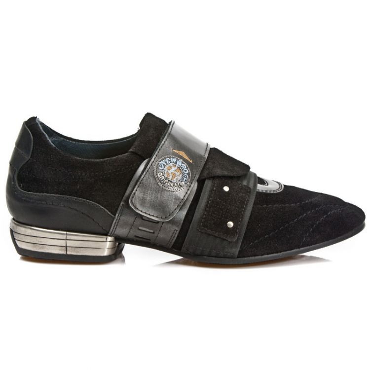  M.8401-R11 VELOUR NEGRO ANTIK ACERO IT NEGRO TPU NEGRO SNOB New Rock M.8401-R11  1
