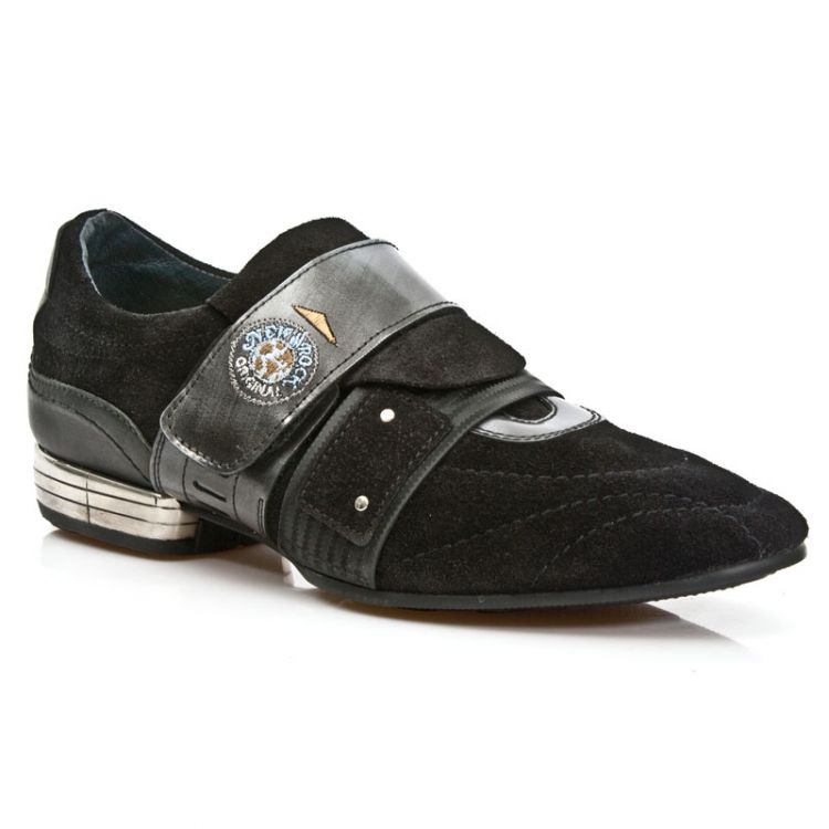  M.8401-R11 VELOUR NEGRO ANTIK ACERO IT NEGRO TPU NEGRO SNOB New Rock M.8401-R11  3