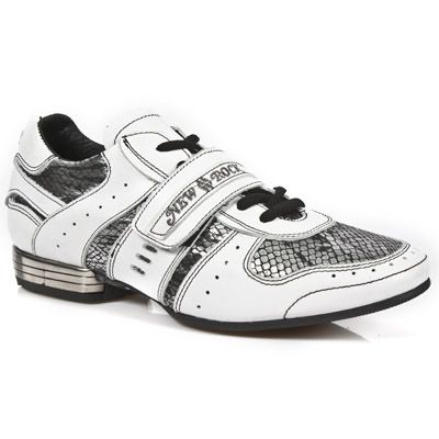  M.8409-C5 NAPA BLANCA PITON PLISADO NEG ACERO TPU NEGRO SNOB New Rock M.8409-C5  3