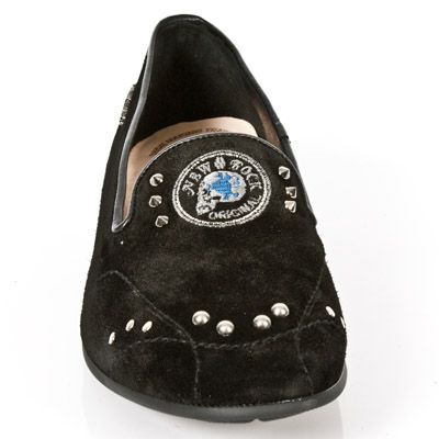  M.8414-C1 VELOUR NEGRO TPU NEGRO SNOB TACON ACERO New Rock M.8414-C1  4