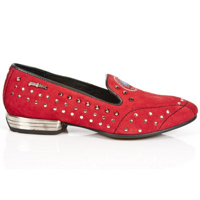  M.8415-C5 VELOUR ROJO VIVO NEGRO TPU NEGRO SNOB TACON ACERO New Rock M.8415-C5  2