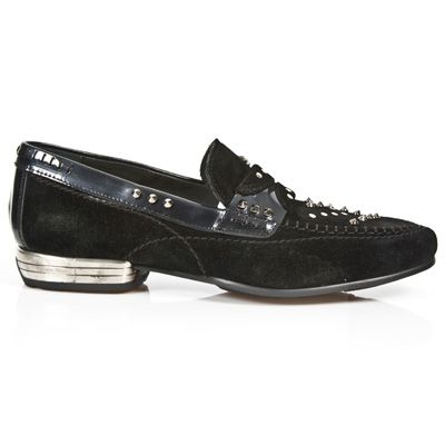  M.8423-C1 VELOUR NEGRO CHAROL STUCO ACERO TPU NEGRO SNOB ACE New Rock M.8423-C1  1
