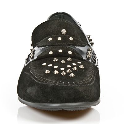  M.8423-C1 VELOUR NEGRO CHAROL STUCO ACERO TPU NEGRO SNOB ACE New Rock M.8423-C1  4