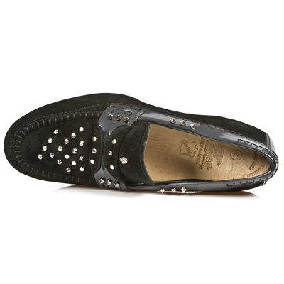  M.8423-C1 VELOUR NEGRO CHAROL STUCO ACERO TPU NEGRO SNOB ACE New Rock M.8423-C1  8