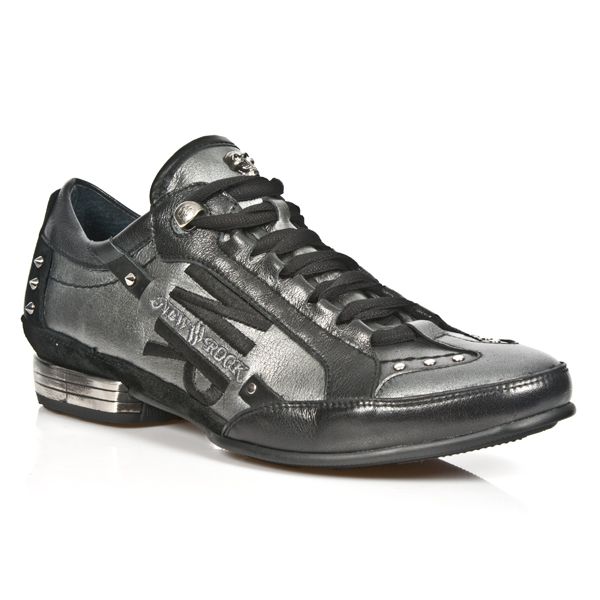  M.8426-C13 NOMADA NEGRO BOX ACERO NUBE VELOUR NEGRO ITALI NE New Rock M.8426-C13  3