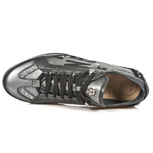  M.8426-C13 NOMADA NEGRO BOX ACERO NUBE VELOUR NEGRO ITALI NE New Rock M.8426-C13  8