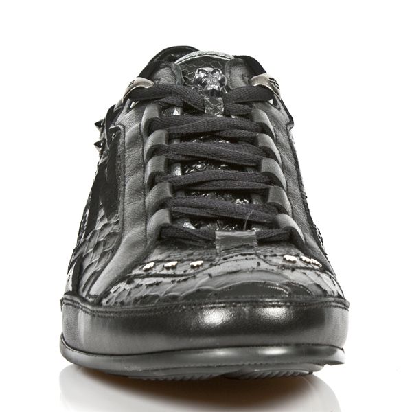  M.8426-C4 NOMADA NEGRO PITON NEGRO CHAROL STUCO ACERO BOX PL New Rock M.8426-C4  4