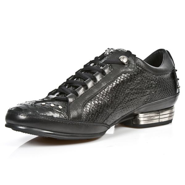  M.8426-C4 NOMADA NEGRO PITON NEGRO CHAROL STUCO ACERO BOX PL New Rock M.8426-C4  5