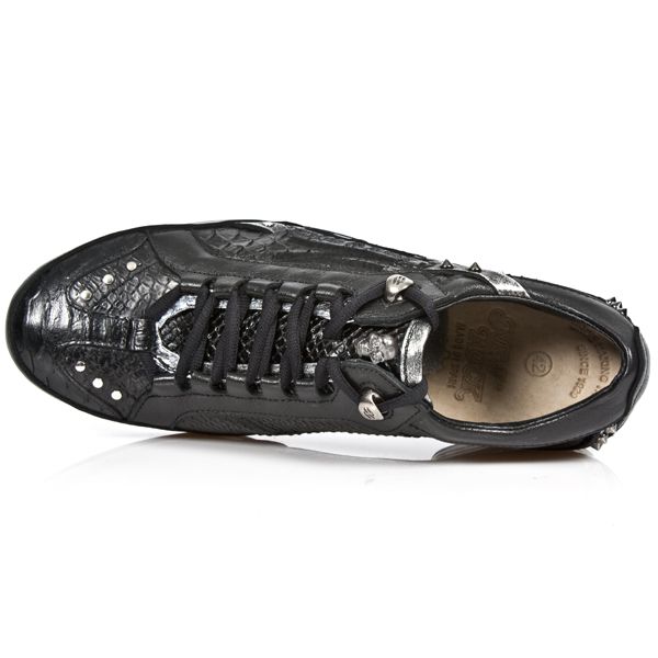  M.8426-C4 NOMADA NEGRO PITON NEGRO CHAROL STUCO ACERO BOX PL New Rock M.8426-C4  8