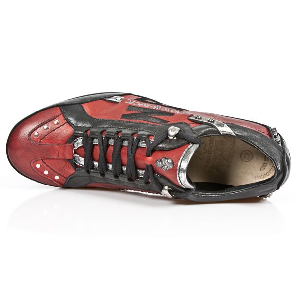  M.8426-C6 NOMADA NEGRO NATURE ROJO CHAROL STUCO ACERO BOX PL New Rock M.8426-C6  8