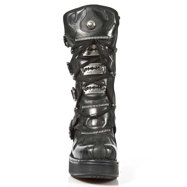  M.8592-C1 ITALI NEGRO ANTIK NEGRO PL NEGRA NRK BANDAS T BAND New Rock M.8592-C1  4