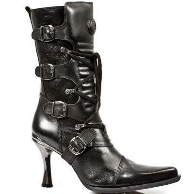 Сапоги M.9373-C7 ITALI Y ROCK NEGRO, MALICA TACON CARIBE ACERO New Rock M.9373-C7 Изображение 1