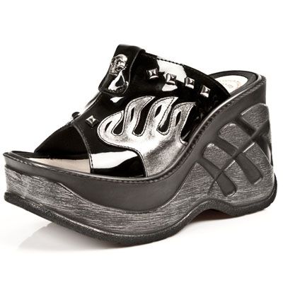  M.9806-C1 CHAROL NEGRO, BOX PLANE CU&#209;A SPORT NEGRA New Rock M.9806-C1  3
