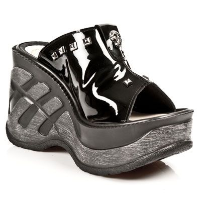  M.9806-C1 CHAROL NEGRO, BOX PLANE CU&#209;A SPORT NEGRA New Rock M.9806-C1  5