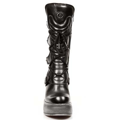  M.9973-VC11 VEGAN NEGRO PLATAFORMA NEW CIRCLE TACON ACERO New Rock M.9973-VC11  4