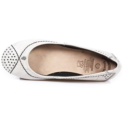  M.BL002-C3 CHEYENNE BLANCO TPU NEGRO BAILARINAS TACON BL ACE New Rock M.BL002-C3  8