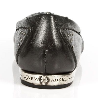  M.BL002-C4 NAPA NEGRA TPU NEGRO BAILARINAS TACON BL ACERO New Rock M.BL002-C4  6