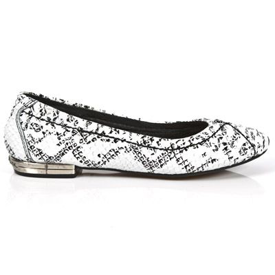  M.BL003-C7 PITON BLANCO TPU NEGRO BAILARINAS TACON BL ACERO New Rock M.BL003-C7  2