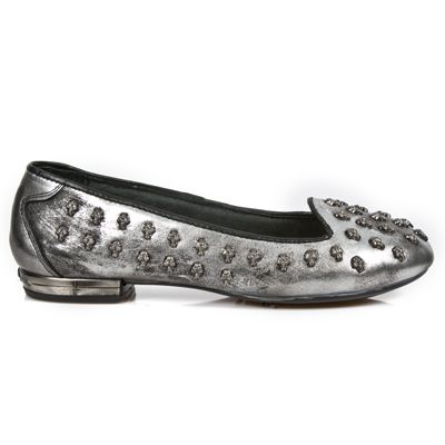  M.BL008-C2 BOX PLAMANE PIEL VIVO NEGRO TPU NEG BAILARINAS T New Rock M.BL008-C2  2