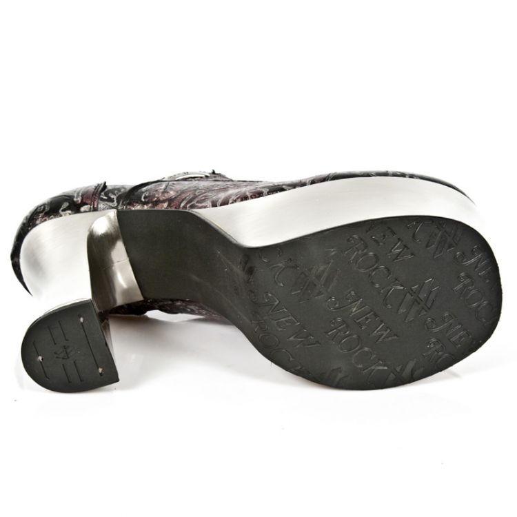  M.DK004-C5 VINTAGE FLOWER ROJO, PLAFT. DARK ACERO New Rock M.DK004-C5  7