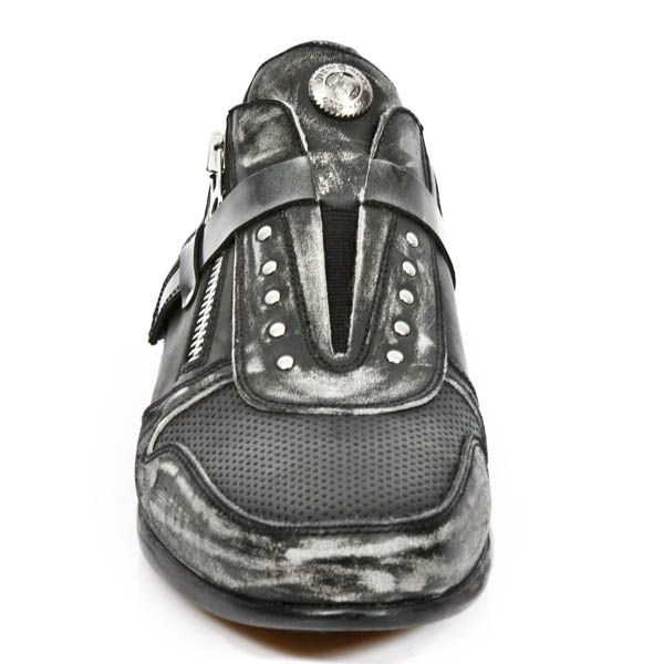 Ботинки M.HY018-C5 VINTAGE RASPADO NEGRO ITALI NEGRO ANTIK ACERO New Rock M.HY018-C5 Изображение 4