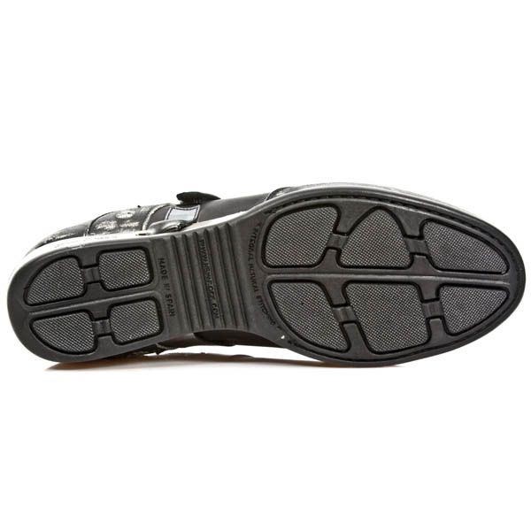 Ботинки M.HY018-C5 VINTAGE RASPADO NEGRO ITALI NEGRO ANTIK ACERO New Rock M.HY018-C5 Изображение 7