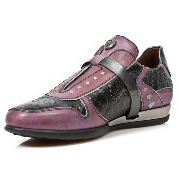  M.HY018-C7 BOX TALCO LILA VINTAGE FLOWER NEGRO PULIK ACERO New Rock M.HY018-C7  5