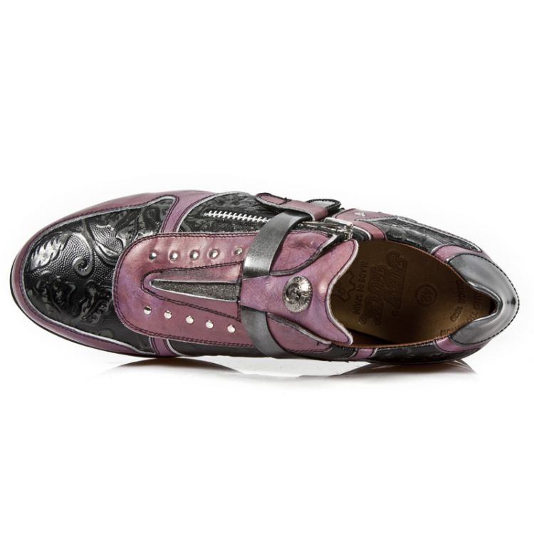  M.HY018-C7 BOX TALCO LILA VINTAGE FLOWER NEGRO PULIK ACERO New Rock M.HY018-C7  8