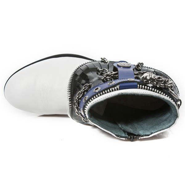  M.HY101-C10 NAPA BLANCA CHAROL NEGRO ANTIK AZUL HYBRID NEGRO New Rock M.HY101-C10  8